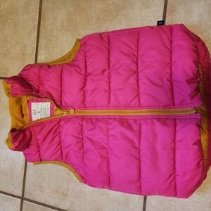 GAP Kids Pink Puffer Vest
